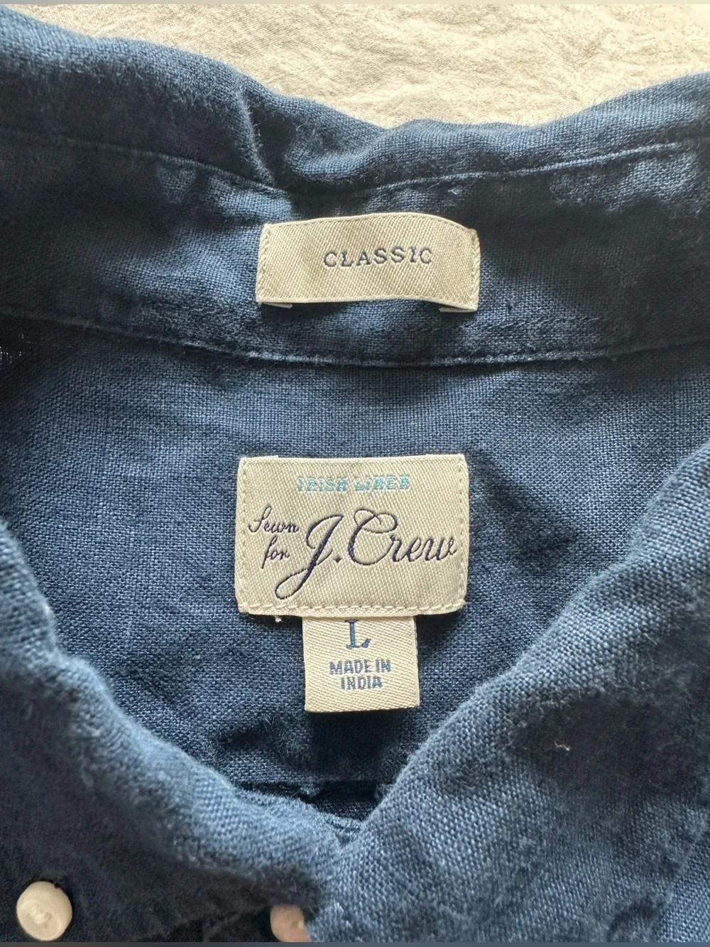 Jcrew Baird mcnutt linen shirt large men’s